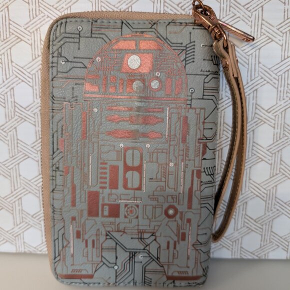 Disney Star Wars Galaxy's Edge BB-8/R2-D2 Light Up Phone Case Wallet - Picture 5 of 13